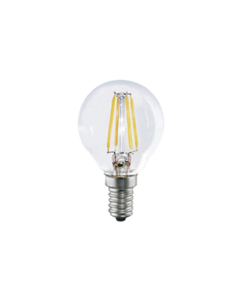 BOMBILLA LED - E14 ESFERICA MINI FILAMENTO - 4W - 2700K - 400Lm-360º